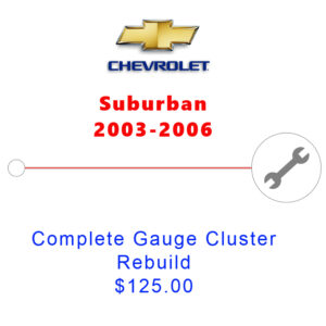 2003-2006 Suburban gauge cluster rebuild